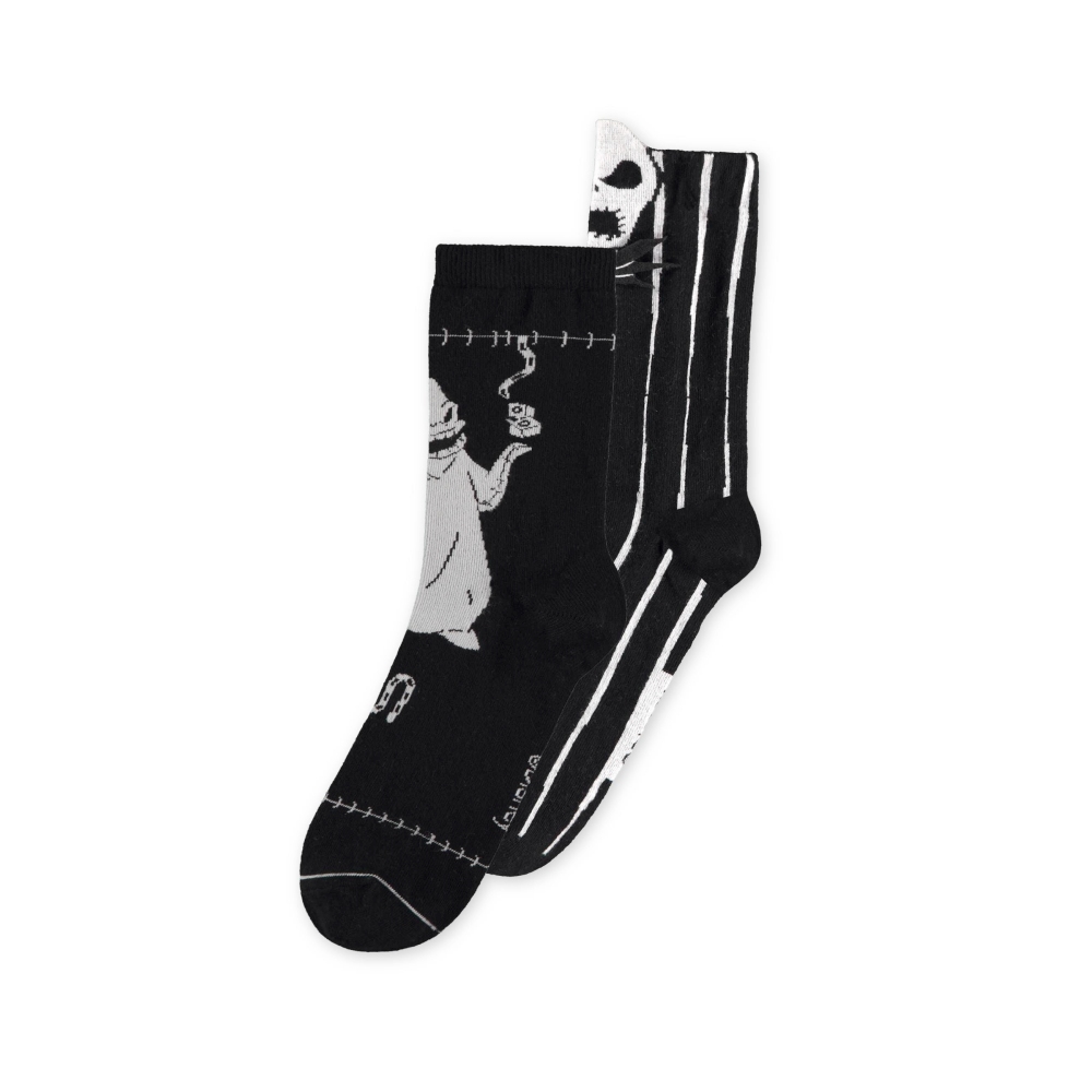 Disney The Nightmare Before Christmas - Novelty 2 Pack Chaussettes - Noir